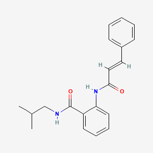 molecular formula C20H22N2O2 B5868806 2-(cinnamoylamino)-N-isobutylbenzamide 