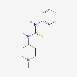 molecular formula C14H21N3S B5868814 N-methyl-N-(1-methyl-4-piperidinyl)-N'-phenylthiourea 