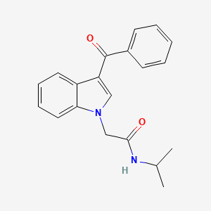molecular formula C20H20N2O2 B5868844 2-(3-benzoyl-1H-indol-1-yl)-N-isopropylacetamide 