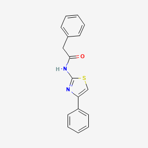 molecular formula C17H14N2OS B5868854 2-phenyl-N-(4-phenyl-1,3-thiazol-2-yl)acetamide 