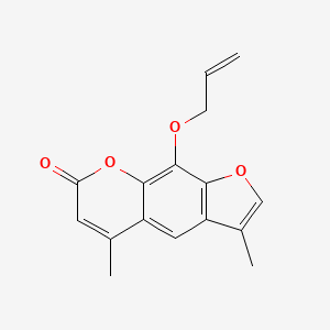molecular formula C16H14O4 B586886 8-Allyloxy-4,9-dimethyl Psoralen CAS No. 1241916-83-5