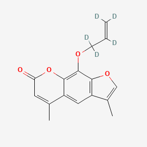 molecular formula C16H14O4 B586887 8-丙烯氧基-4,9-二甲基补骨脂素-d5 CAS No. 1795026-59-3