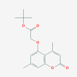 molecular formula C17H20O5 B5868892 tert-butyl [(4,7-dimethyl-2-oxo-2H-chromen-5-yl)oxy]acetate 