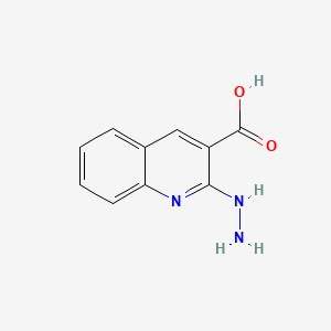 molecular formula C10H9N3O2 B586890 2-Hydrazinylquinoline-3-carboxylic acid CAS No. 155983-21-4
