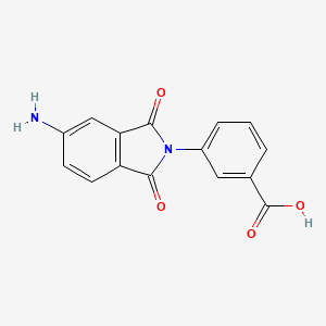 molecular formula C15H10N2O4 B5868911 3-(5-amino-1,3-dioxo-1,3-dihydro-2H-isoindol-2-yl)benzoic acid 