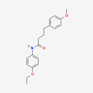 molecular formula C19H23NO3 B5868923 N-(4-ethoxyphenyl)-4-(4-methoxyphenyl)butanamide 