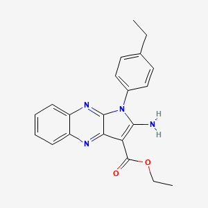ethyl 2-amino-1-(4-ethylphenyl)-1H-pyrrolo[2,3-b]quinoxaline-3-carboxylate