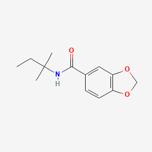 molecular formula C13H17NO3 B5868966 N-(1,1-dimethylpropyl)-1,3-benzodioxole-5-carboxamide 