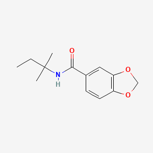 N-(2-methylbutan-2-yl)-1,3-benzodioxole-5-carboxamide