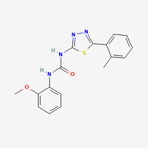 molecular formula C17H16N4O2S B5868974 N-(2-methoxyphenyl)-N'-[5-(2-methylphenyl)-1,3,4-thiadiazol-2-yl]urea 