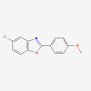 B5868999 5-chloro-2-(4-methoxyphenyl)-1,3-benzoxazole CAS No. 891-15-6