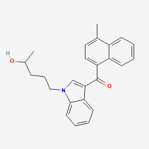 molecular formula C25H25NO2 B586902 JWH 122 N-(4-hydroxypentyl) metabolite CAS No. 1537889-07-8