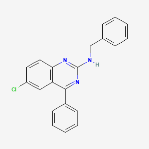 molecular formula C21H16ClN3 B5869051 N-benzyl-6-chloro-4-phenyl-2-quinazolinamine 