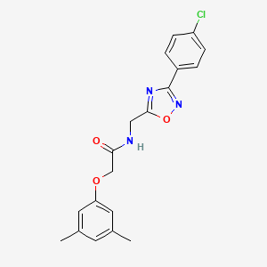 molecular formula C19H18ClN3O3 B5869055 N-{[3-(4-chlorophenyl)-1,2,4-oxadiazol-5-yl]methyl}-2-(3,5-dimethylphenoxy)acetamide 