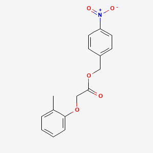 molecular formula C16H15NO5 B5869084 4-nitrobenzyl (2-methylphenoxy)acetate 