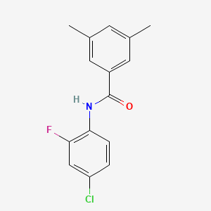 N-(4-chloro-2-fluorophenyl)-3,5-dimethylbenzamide
