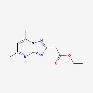 molecular formula C11H14N4O2 B5869110 ethyl (5,7-dimethyl[1,2,4]triazolo[1,5-a]pyrimidin-2-yl)acetate 