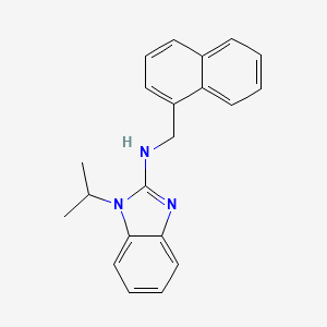 molecular formula C21H21N3 B5869130 1-isopropyl-N-(1-naphthylmethyl)-1H-benzimidazol-2-amine 