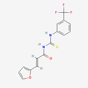 molecular formula C15H11F3N2O2S B5869159 3-(2-furyl)-N-({[3-(trifluoromethyl)phenyl]amino}carbonothioyl)acrylamide 