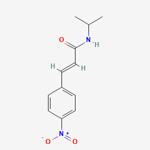 molecular formula C12H14N2O3 B5869171 N-异丙基-3-(4-硝基苯基)丙烯酰胺 