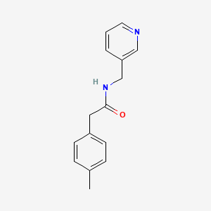 molecular formula C15H16N2O B5869178 2-(4-methylphenyl)-N-(3-pyridinylmethyl)acetamide 