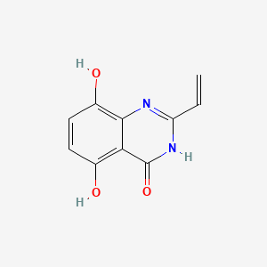 molecular formula C10H8N2O3 B586918 5,8-Dihydroxy-2-vinylquinazolin-4(1H)-one CAS No. 150880-63-0