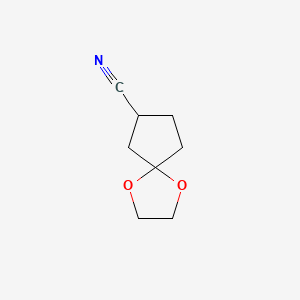 1,4-Dioxaspiro[4.4]nonane-7-carbonitrile