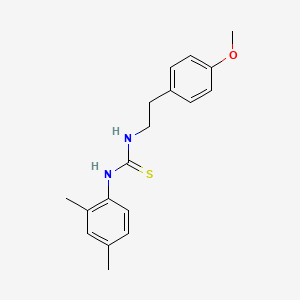 molecular formula C18H22N2OS B5869217 N-(2,4-dimethylphenyl)-N'-[2-(4-methoxyphenyl)ethyl]thiourea 