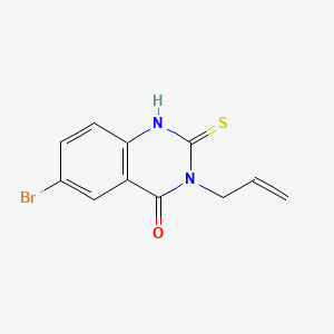3-allyl-6-bromo-2-thioxo-2,3-dihydro-4(1H)-quinazolinone