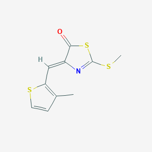 molecular formula C10H9NOS3 B5869223 4-[(3-methyl-2-thienyl)methylene]-2-(methylthio)-1,3-thiazol-5(4H)-one 
