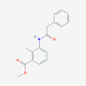molecular formula C17H17NO3 B5869254 methyl 2-methyl-3-[(phenylacetyl)amino]benzoate 
