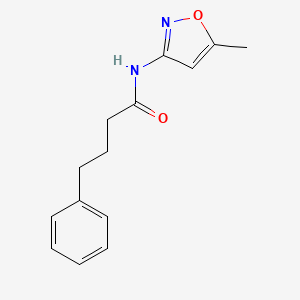 molecular formula C14H16N2O2 B5869320 N-(5-methyl-3-isoxazolyl)-4-phenylbutanamide 