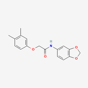 molecular formula C17H17NO4 B5869334 N-1,3-benzodioxol-5-yl-2-(3,4-dimethylphenoxy)acetamide 