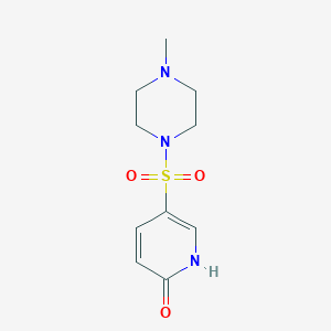 molecular formula C10H15N3O3S B5869340 5-[(4-methyl-1-piperazinyl)sulfonyl]-2-pyridinol 