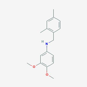 molecular formula C17H21NO2 B5869358 (3,4-dimethoxyphenyl)(2,4-dimethylbenzyl)amine 