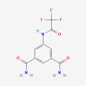 molecular formula C10H8F3N3O3 B5869366 5-[(trifluoroacetyl)amino]isophthalamide 