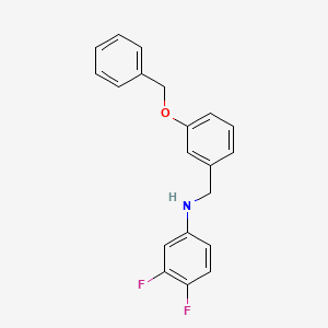 molecular formula C20H17F2NO B5869393 N-[3-(benzyloxy)benzyl]-3,4-difluoroaniline 