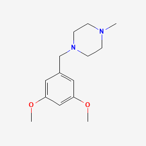 molecular formula C14H22N2O2 B5869400 1-(3,5-dimethoxybenzyl)-4-methylpiperazine 
