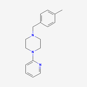 molecular formula C17H21N3 B5869420 1-(4-methylbenzyl)-4-(2-pyridinyl)piperazine 