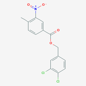 molecular formula C15H11Cl2NO4 B5869443 3,4-dichlorobenzyl 4-methyl-3-nitrobenzoate 