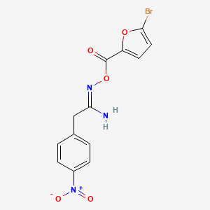 N'-[(5-bromo-2-furoyl)oxy]-2-(4-nitrophenyl)ethanimidamide