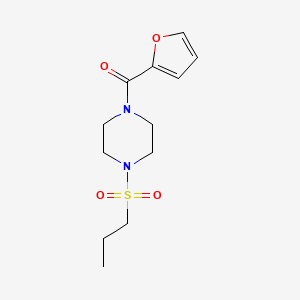 molecular formula C12H18N2O4S B5869456 1-(2-furoyl)-4-(propylsulfonyl)piperazine 