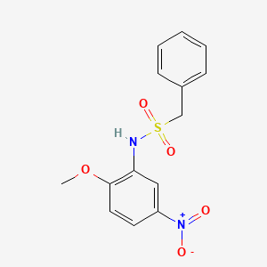 N-(2-methoxy-5-nitrophenyl)-1-phenylmethanesulfonamide