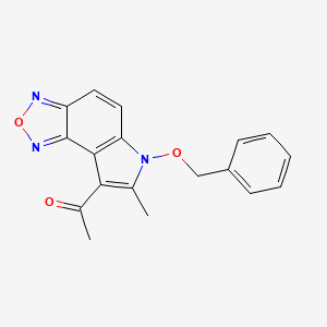 molecular formula C18H15N3O3 B5869463 1-[6-(benzyloxy)-7-methyl-6H-[1,2,5]oxadiazolo[3,4-e]indol-8-yl]ethanone 