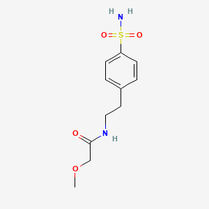 molecular formula C11H16N2O4S B5869485 N-{2-[4-(aminosulfonyl)phenyl]ethyl}-2-methoxyacetamide 