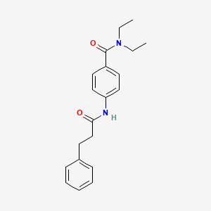 molecular formula C20H24N2O2 B5869488 N,N-diethyl-4-[(3-phenylpropanoyl)amino]benzamide 