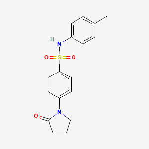 N-(4-methylphenyl)-4-(2-oxo-1-pyrrolidinyl)benzenesulfonamide