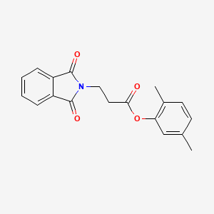 molecular formula C19H17NO4 B5869521 2,5-dimethylphenyl 3-(1,3-dioxo-1,3-dihydro-2H-isoindol-2-yl)propanoate 