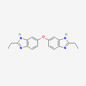 molecular formula C18H18N4O B5869534 6,6'-oxybis(2-ethyl-1H-benzimidazole) 