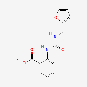 molecular formula C14H14N2O4 B5869560 methyl 2-({[(2-furylmethyl)amino]carbonyl}amino)benzoate 